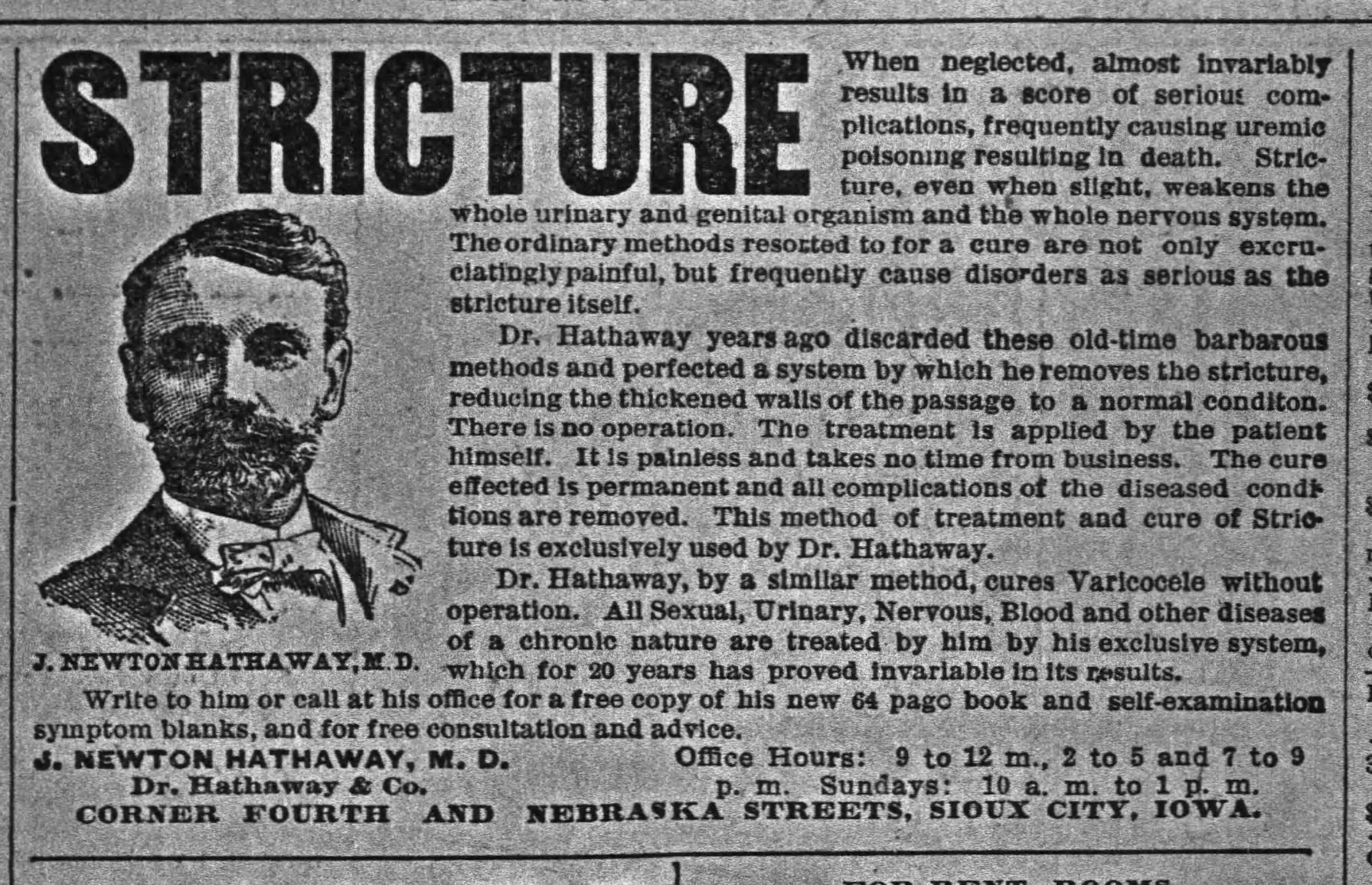 Sioux City Journal ads, Oct. 3 1900
